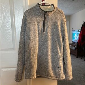 Orvis Gray Zip Up Sweater with Classic Comfort